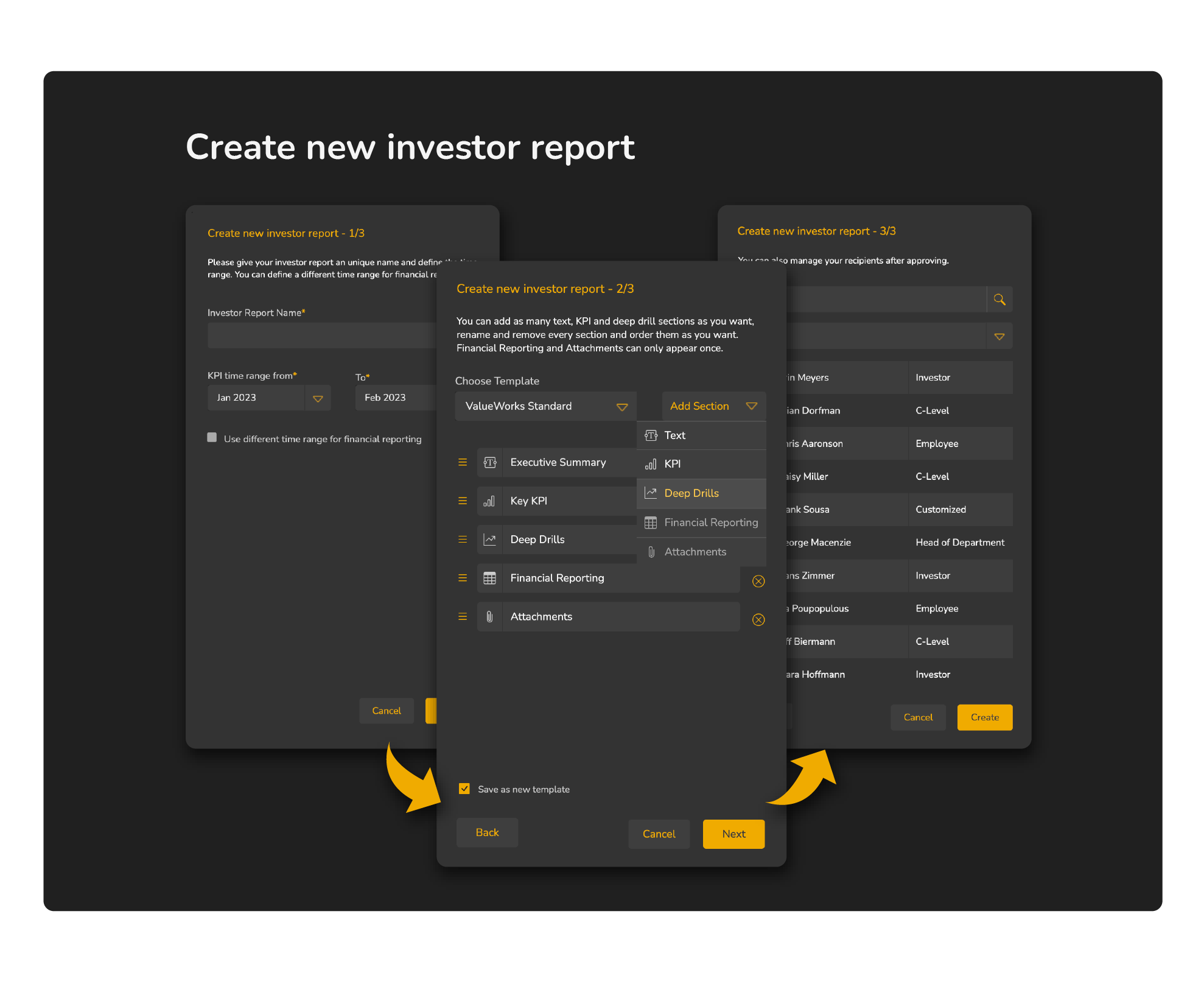 Fortius Partners - Create individual investor reporting templates